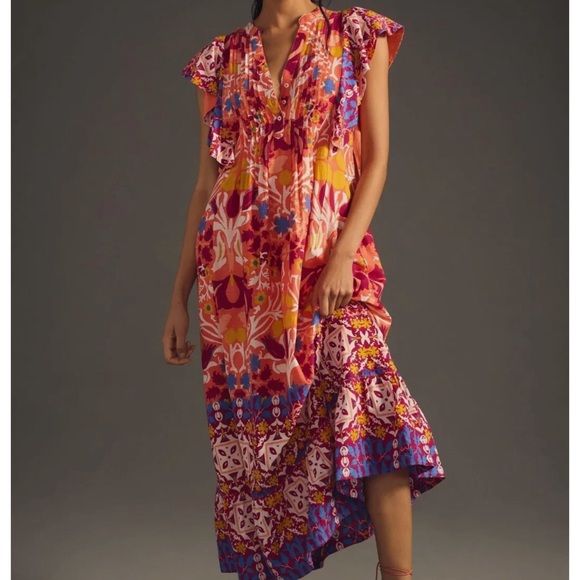 Anthro Cassandra Maxi Dress - M - Picture 3 of 4